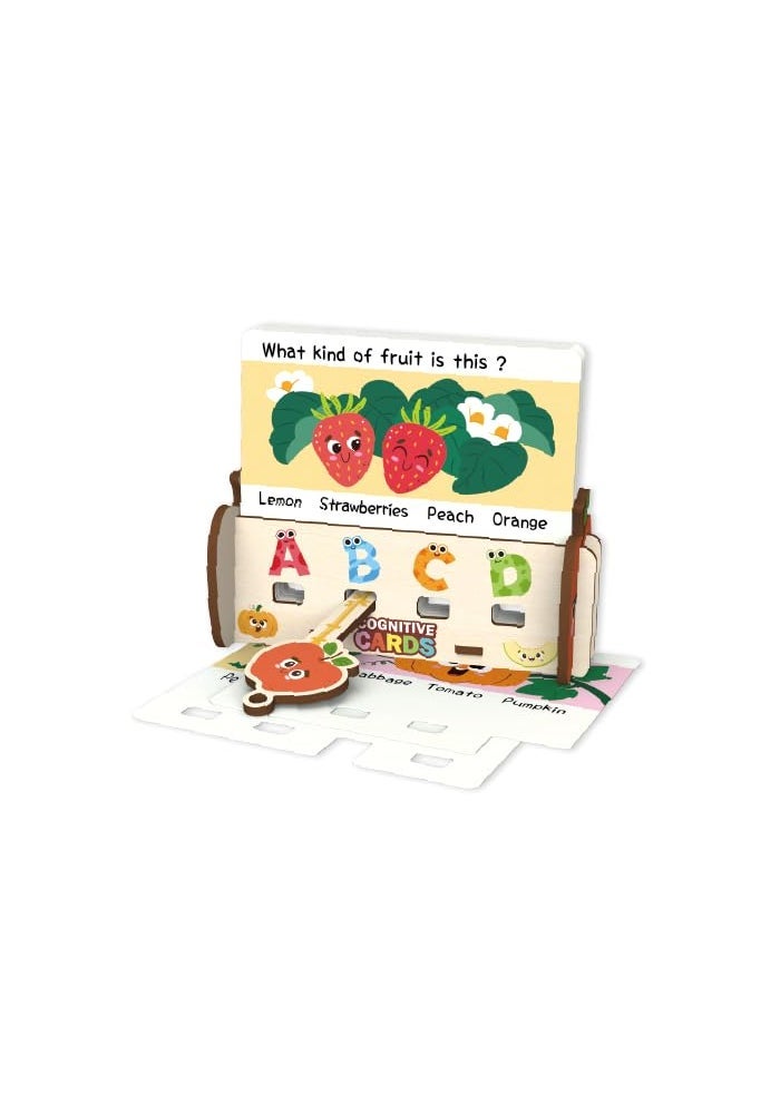 ThinkerPlace 30 Logic Puzzle - Fruits & Vegetables Educational Toy for Kids 3+ - Image 2