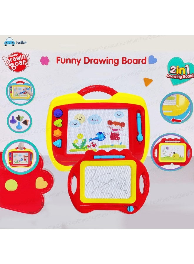 FunBlast Magic Slate with Pen for Kids, 2 in 1 Draw and Write Magic Board - Doddle Board for Kids, Erasable Colorful Education Sketching Board (Random Color Dispatch) - Image 3