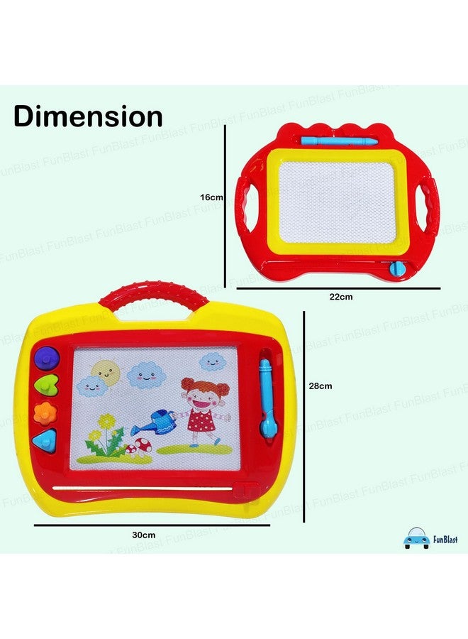 FunBlast Magic Slate with Pen for Kids, 2 in 1 Draw and Write Magic Board - Doddle Board for Kids, Erasable Colorful Education Sketching Board (Random Color Dispatch) - Image 2