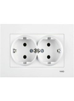 Viko Karre Double Grounded Socket (Frame Included) 