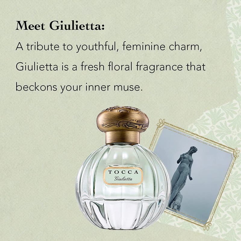 Tocca Women's Perfume, Giulietta Fragrance, 1.7oz (50 ml) - Fresh Floral, Pink Tulips, Green Apple, Vanilla Orchid - Hand-Finished Bottle - Image 3