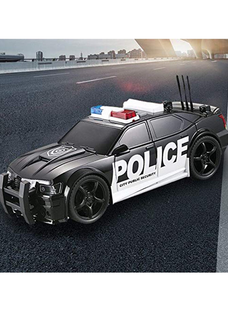 Police Car Toy for Kids, Friction Powered Vehicle with Light and Sound Plastic Police Car Toy Best Gift for Boys Age 3+ - Image 3