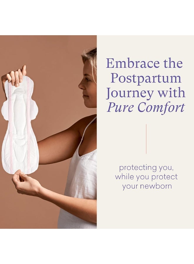 PurComfy Premium Postpartum Pads with Wings Extra Long Maternity Pads Large Maximum Absorbency Post-partum Incontinence Pads Ultra Soft Heavy Flow Secure Leak Protection After Birth Pads, 24 Count - Image 2