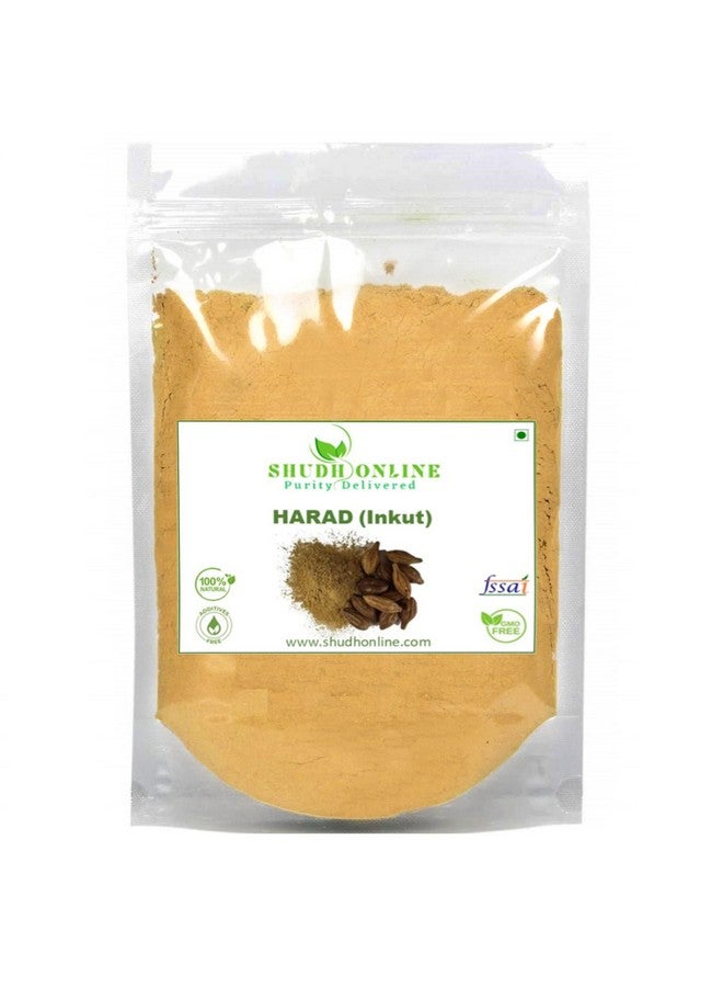 Shudh Online Harad powder, Kadukkai powder for face Orgainic, Badi Haritaki Churna, Inknut, Haralu (100 grams), Harde Seeds for Dark Circles, Karakkaya, Terminalia Chebula, Karakaya for Cough, Eating - Image 1