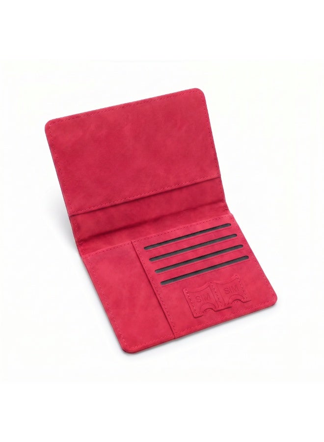 Premium Travel Wallet & Passport Holder with Elastic Band | Water-Resistant Organizer with 4 Card Slots & 2 SIM Pockets - Image 3