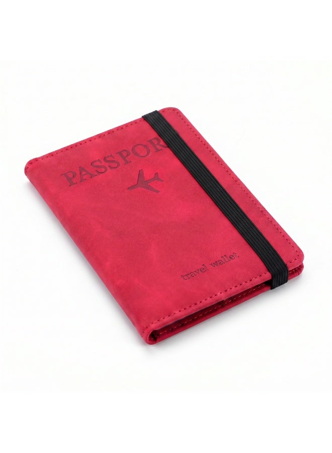 Premium Travel Wallet & Passport Holder with Elastic Band | Water-Resistant Organizer with 4 Card Slots & 2 SIM Pockets - Image 1