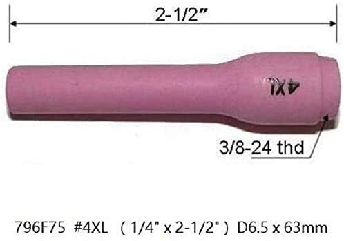 RIVERWELD TIG Alumina Nozzles Ceramic Cups Long 796F74 3XL# 3/16" 5.0mm, 796F75 4XL# 1/4" 6.5mm, 796F76 5XL# 5/16" 8.0mm, 796F77 6XL# 3/8" 9.5mm for DB SR WP 9 20 25 TIG Welding Torch 10pcs - Image 3