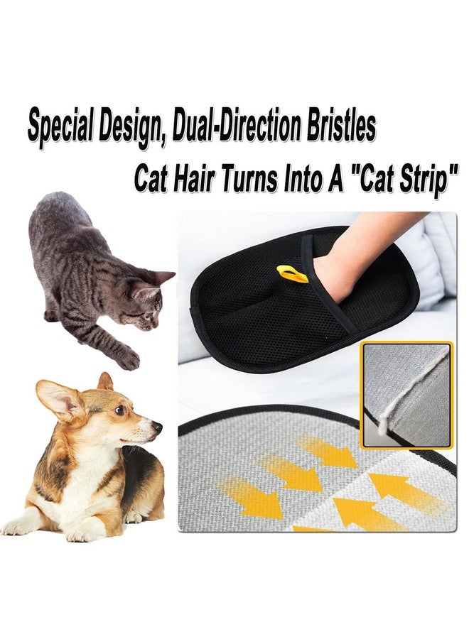 Generic Double-Sided Grooming Gloves for Pets, Cat Grooming Gloves, Pet Grooming Gloves for Dogs Bathing, Reusable Pet Hair Remover Glove for Washing, Deshedding, Grooming (1Pcs)  - Image 4