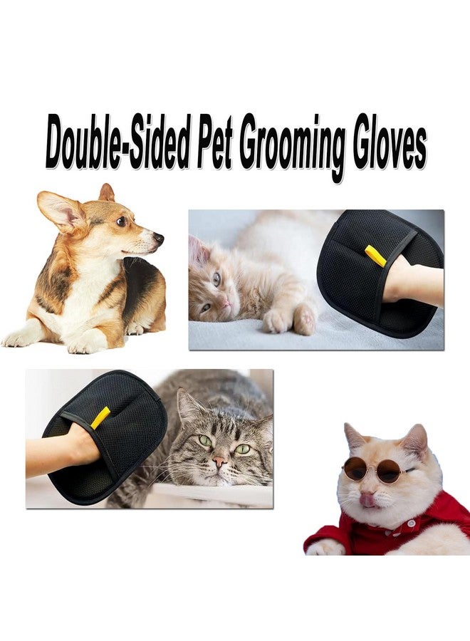 Generic Double-Sided Grooming Gloves for Pets, Cat Grooming Gloves, Pet Grooming Gloves for Dogs Bathing, Reusable Pet Hair Remover Glove for Washing, Deshedding, Grooming (1Pcs)  - Image 3