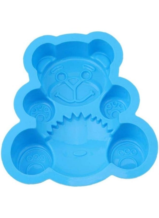 silvercnc - 3d Bear Form Fondant Silicone Mold Cake Decorating Tools Mold Cupcake Kitchen Jelly Candy Chocolate Baking Mold Random Color - Image 1