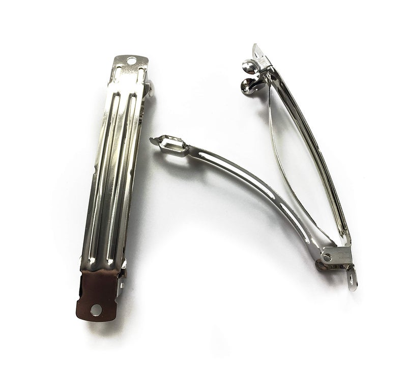 All In One 10pcs 80mm French Barrette Hair Clips for DIY Craft Project