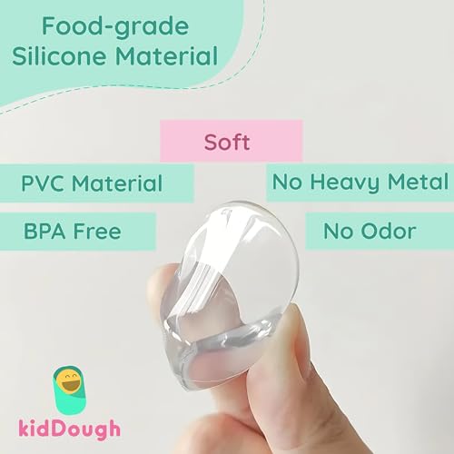 KidDough Baby Proofing Corner Guards, Corner Protector for Sharp Edges, Table Corner Protector for Baby Safety (Round Transparent) - Image 5