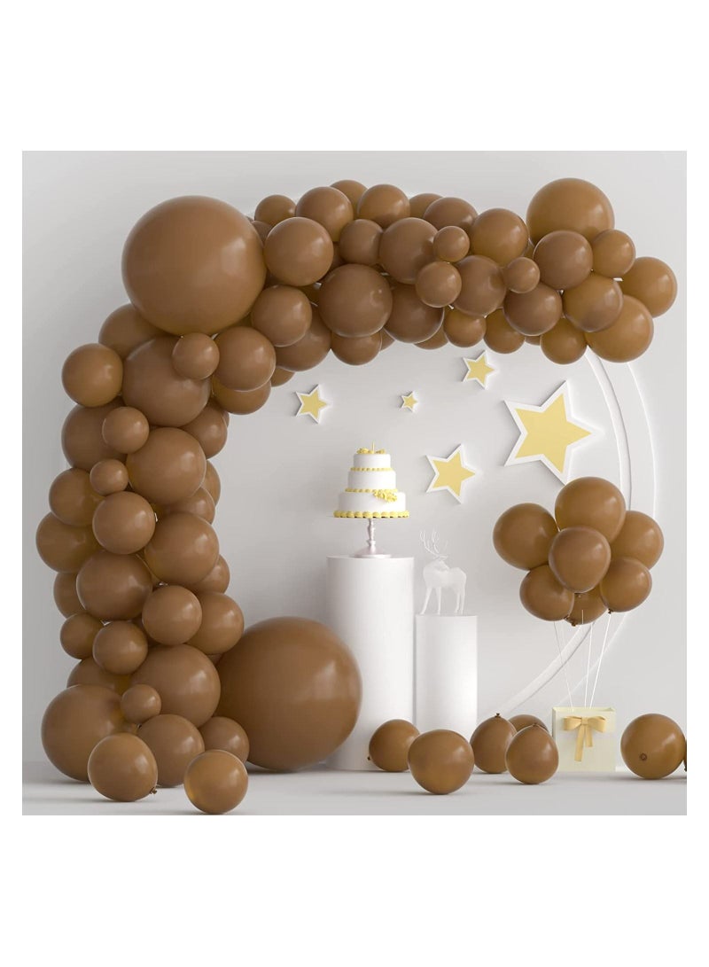 JOLLITY LLC Retro Thicker Premium Balloons for Garland as Party Decorations Birthday, Wedding, Baby Shower Decorations (40 pcs) (Brown Chocolate) - Image 2