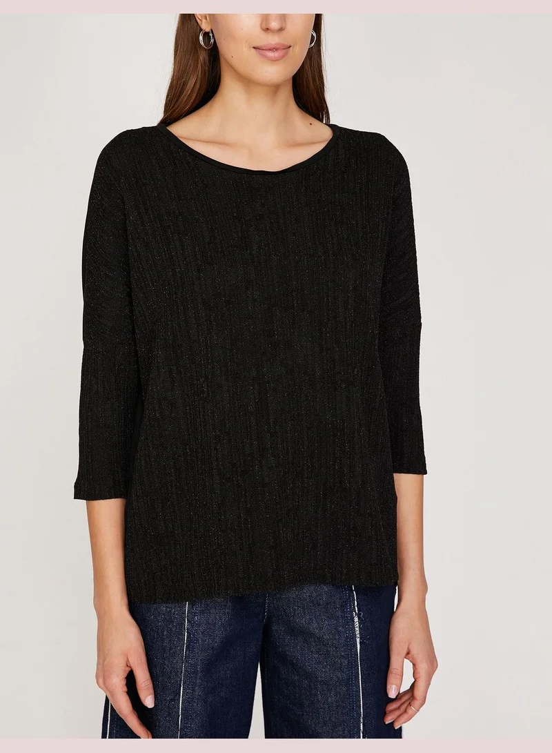 KOTON Shimmer Detailed T-Shirt