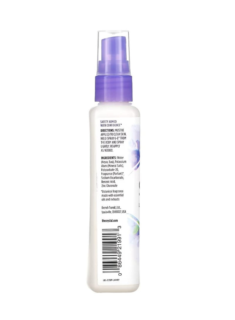 Crystal Mineral-Enriched Deodorant Spray Lavender & White Tea 4 fl oz (118 ml) - Image 2