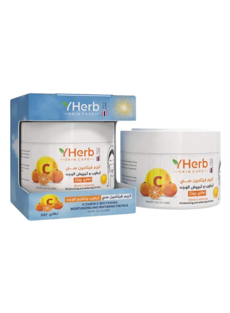 واي هيرب كريم نهاري فيتامين سي نهاري ترطيب وتفتيح الوجه 100جم - Image 2