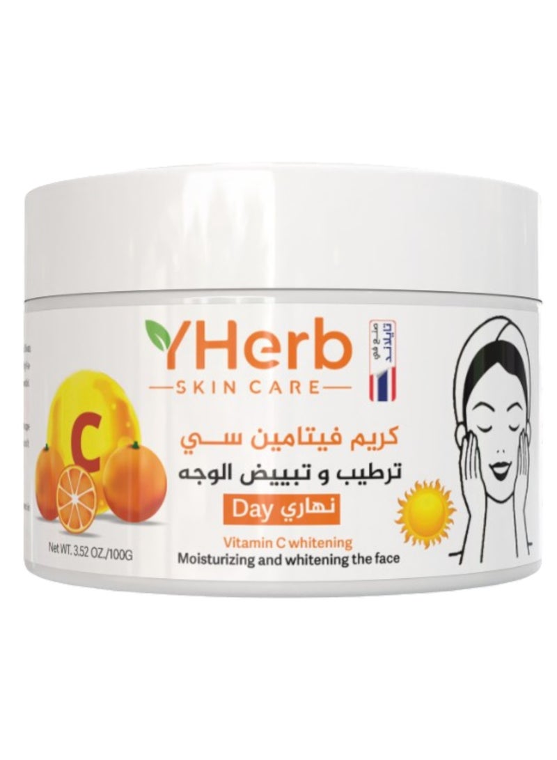 واي هيرب كريم نهاري فيتامين سي نهاري ترطيب وتفتيح الوجه 100جم - Image 1