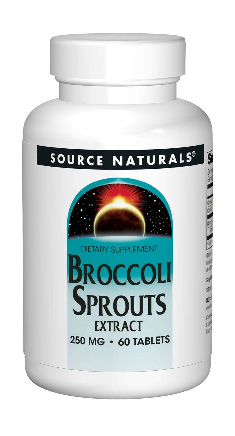 Source Naturals Broccoli Sprout Extract 250mg Powerful Superfood Supplement Source Of Sulforaphane Fiber Calcium 60 Tablets