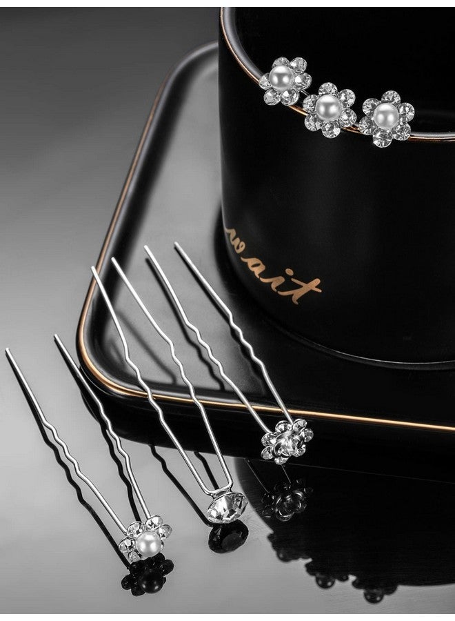 eBoot 40 Pack Bridal Wedding Hair Pins Rhinestone Hair Clips Accessories For Women And Girls (Style B) - Image 5