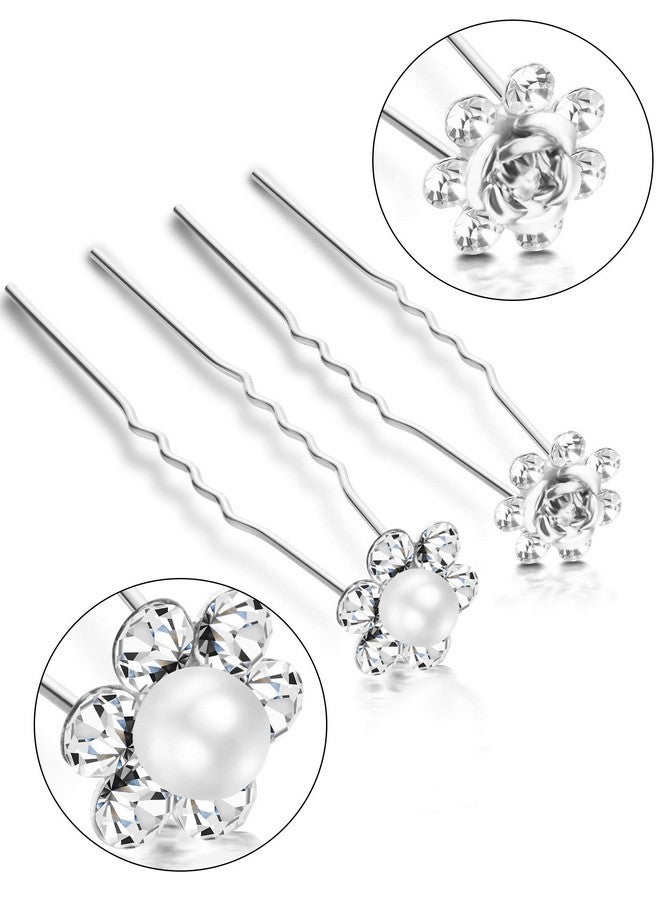 eBoot 40 Pack Bridal Wedding Hair Pins Rhinestone Hair Clips Accessories For Women And Girls (Style B) - Image 4