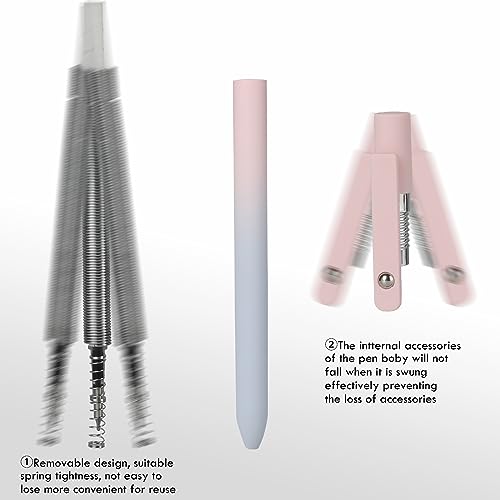Ddaowanx Gel Pens, 10 Pcs 0.7mm Quick Dry Black Ink Pens Fine Point Smooth Writing Pens, Cute Office School Supplies Gifts for Women (10 Pcs Gradient-Black Ink) - Image 3