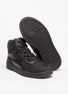 Mister Duchini Boys Panelled High Top Sneakers with Zip Closure  - Image 4