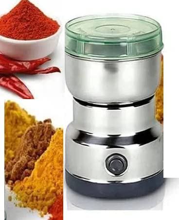 Dhanuom Mini Stainless Steel Coffee Spice Nuts Grains Bean Grinder Mixer JapanSmart Buys Multifunction SmallFood Grinder Household Electric Cereals Grain Juicer Mixer Grinder 1 JarMulticolor - Image 5