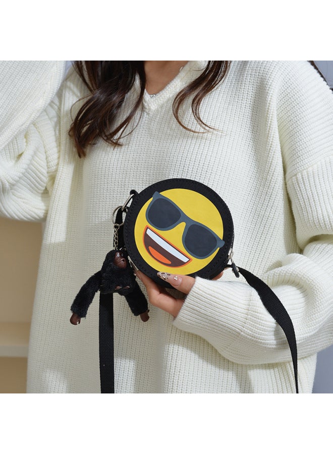 Mini Cute Women's Shoulder Bag Round Nylon Cloth Crossbody Bag Ultra Light Water-repellent Small Bag Women's Shopping Crossbody Bag-Color:Pink-Size:No Pendant  - Image 5