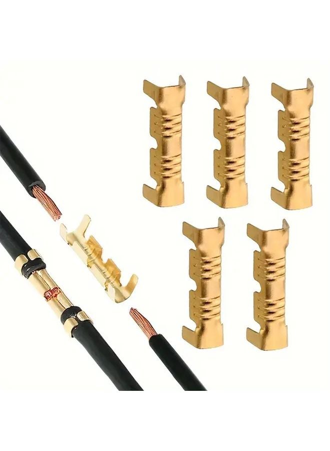 50 قطعة من موصلات الأسلاك على شكل حرف U، وأطراف العقص للكتل الكهربائية وموصلات الشوكة - Image 3