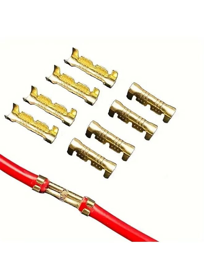 50 قطعة من موصلات الأسلاك على شكل حرف U، وأطراف العقص للكتل الكهربائية وموصلات الشوكة - Image 5