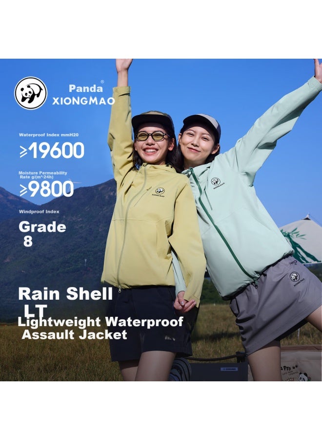 Panda Luotuo [Yuke Lt] Outdoor Jacket For Men And Women, Waterproof And Windproof Mountaineering Coat, Green Apple Color For Women, Size M - Image 1