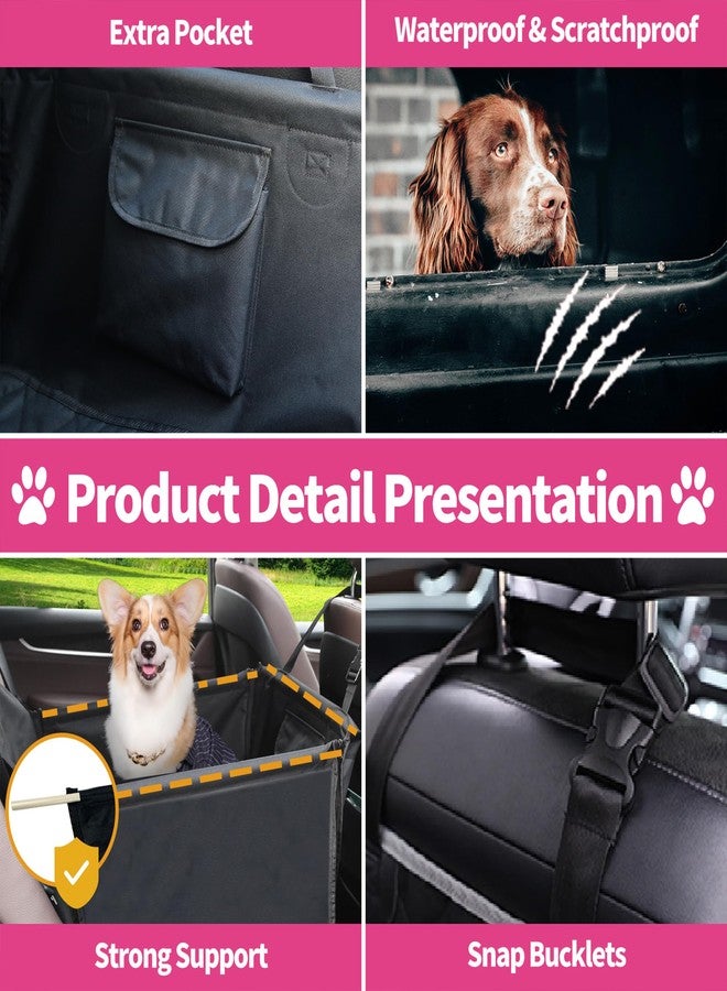 Winbate Medium Dog Car Seat - Scratchproof Waterproof Booster Seat for Large Dogs, SUVs, Cars & Trucks - 19" x 23" x 19" - Image 3