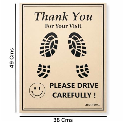 AUTOFRILL 100 Pcs Disposable Paper Car Floor Mats – Biodegradable Foot Mats for Car Interior – Universal Fit for All Cars, SUVs & Trucks (Size 49 * 38 CM) - Image 2