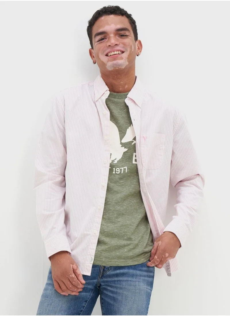 American Eagle Striped Classic Fit Shirt