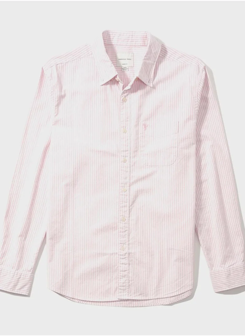 American Eagle Striped Classic Fit Shirt