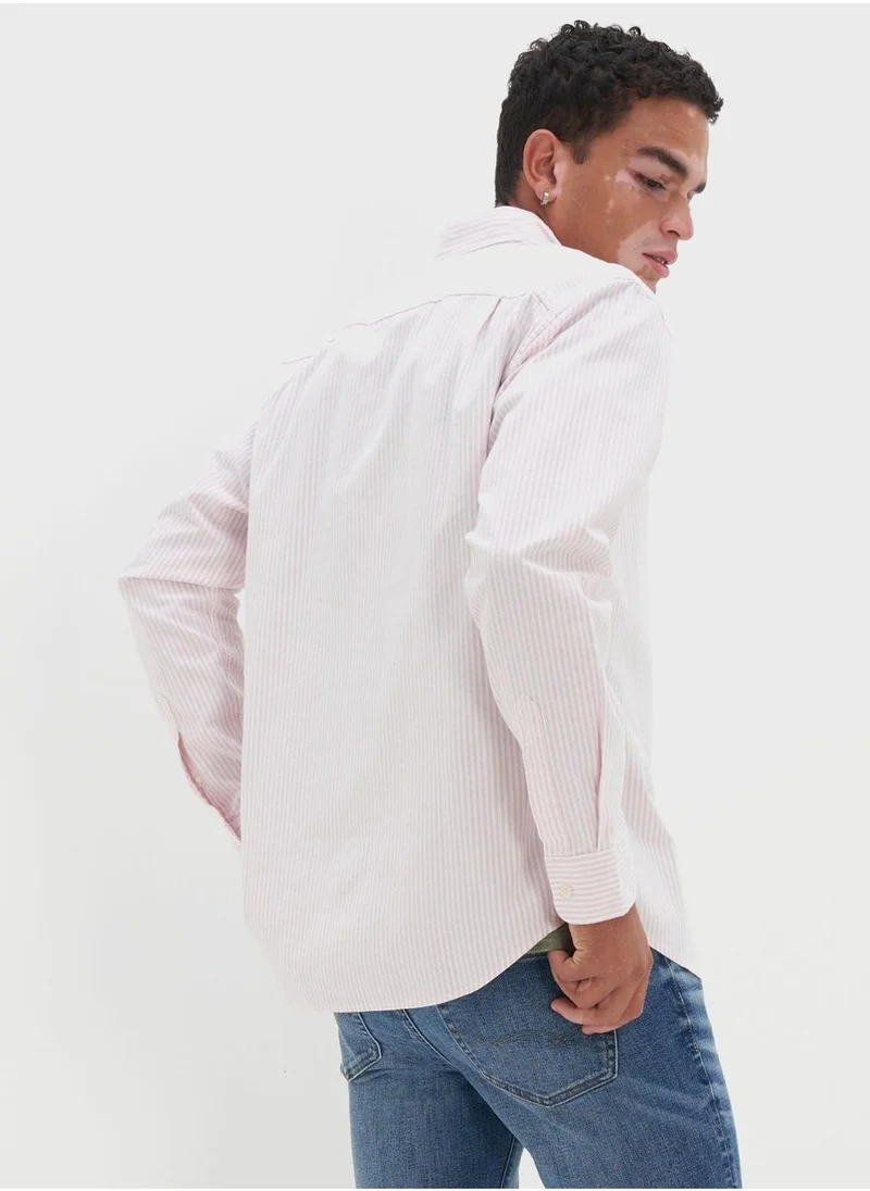 American Eagle Striped Classic Fit Shirt