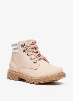 Girls' Quilted High Top Boots With Zip Closure