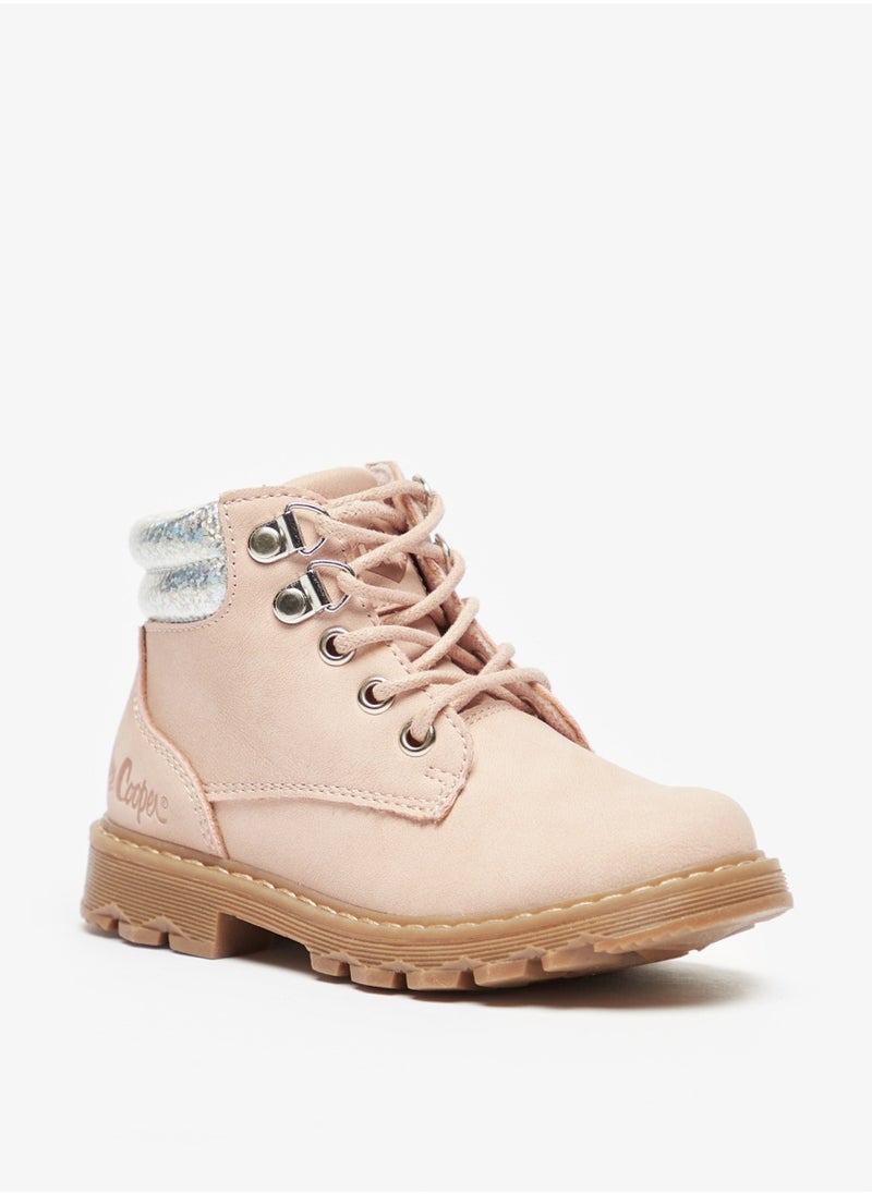 Lee Cooper - Girls' Quilted High Top Boots With Zip Closure - Image 1