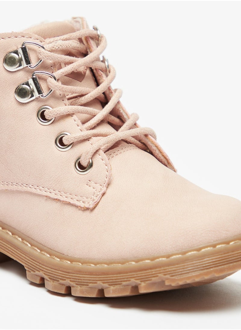 Lee Cooper - Girls' Quilted High Top Boots With Zip Closure - Image 1