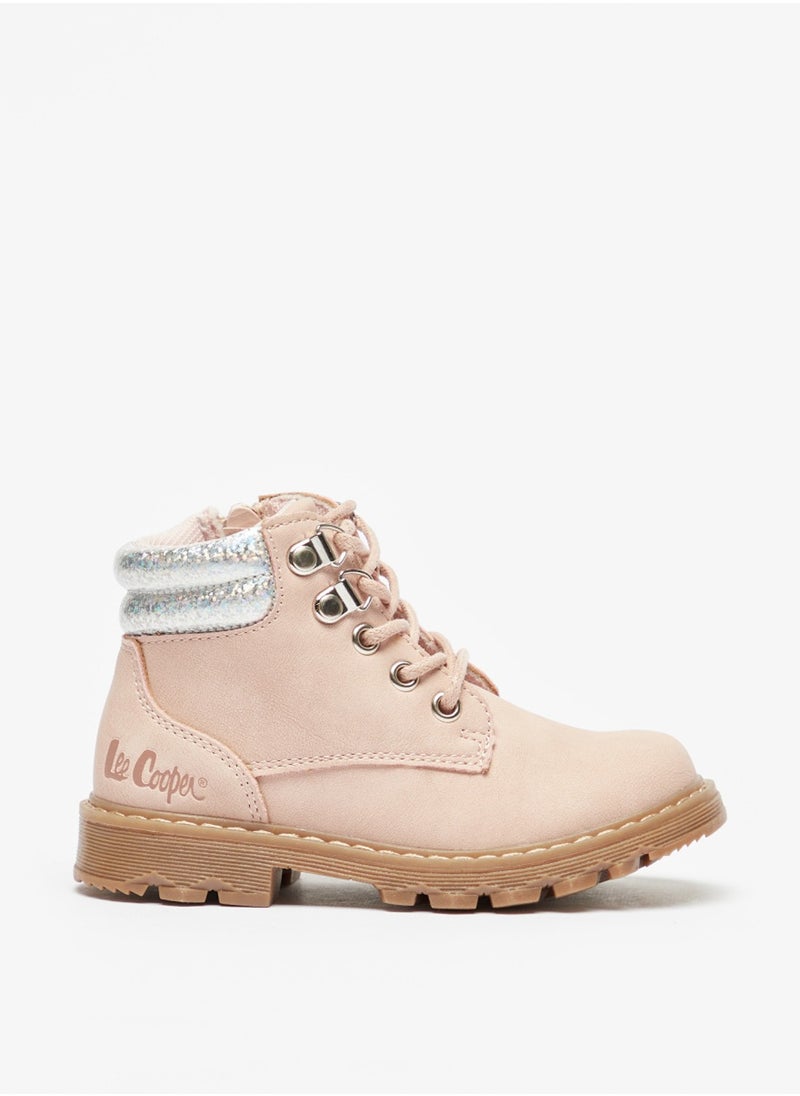 Lee Cooper - Girls' Quilted High Top Boots With Zip Closure - Image 1