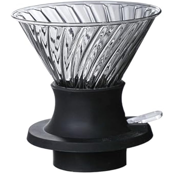 Bukela Pour Over Coffee Maker Clever Coffee Dripper V60 Drip Filter With On Off Switch Silicone Glass Borosilicate BpaFree Easy Clean - Image 1