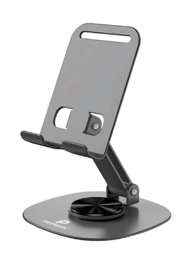 بروماس ستاند حامل مكتب للجوال والتابلت من الألمنيوم قابل للطي والدوران 360 درجة من PROMASS موديل PM-0633 – حامل قوي مع فتحة للشحن - Image 2