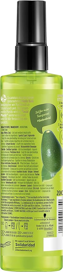 Nature Box Repair Spray Conditioner 200ml Leave In Conditioner Spray Enriched with ColdPressed Avocado Oil Restores Damaged Hair on the Go Vegan Formula