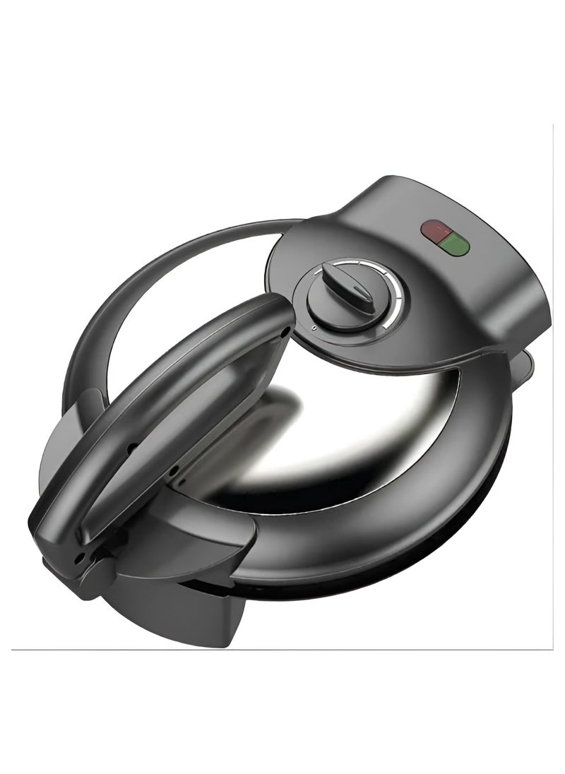 Generic - Roti Maker 10 Inch 1400W Ideal for Tortillas, Tacos, Flatbreads, and Chapati, Electric Non-Stick Roti Press, Easy to Use, Adjustable Temperature Control, Stainless Steel Perfect for Home and Kitchen - Image 1