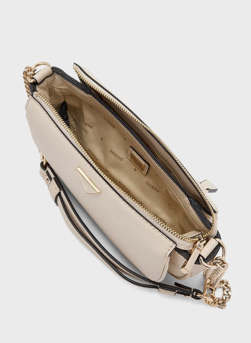 GUESS Logo Detail Fedora Crossbody