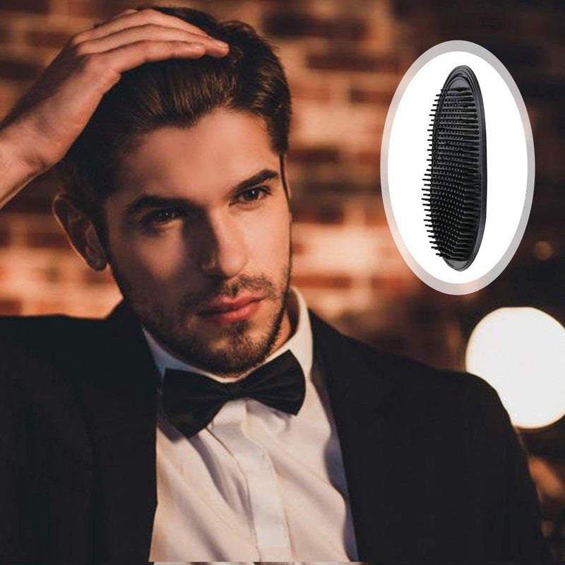 Rolybag 6Pcs shampoo pocket comb massage hair comb pocket palm brush comb portable hair comb beard comb creative scalp brush pocket combs for men and pets (6PA) - Image 5