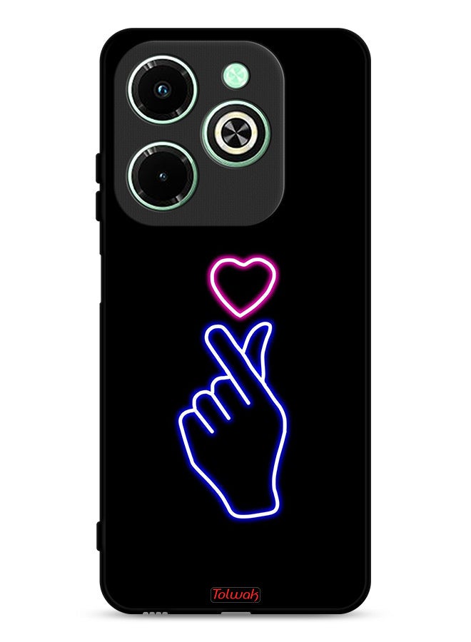 Tolwak Infinix Hot 40i 4G Protective Case Cover Snap Heart Art - Image 1