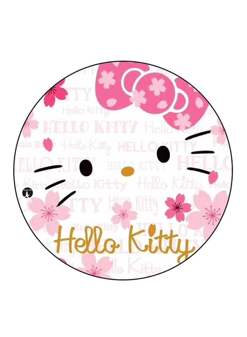 Hello Kitty Printed Mouse Pad Round  Multicolour