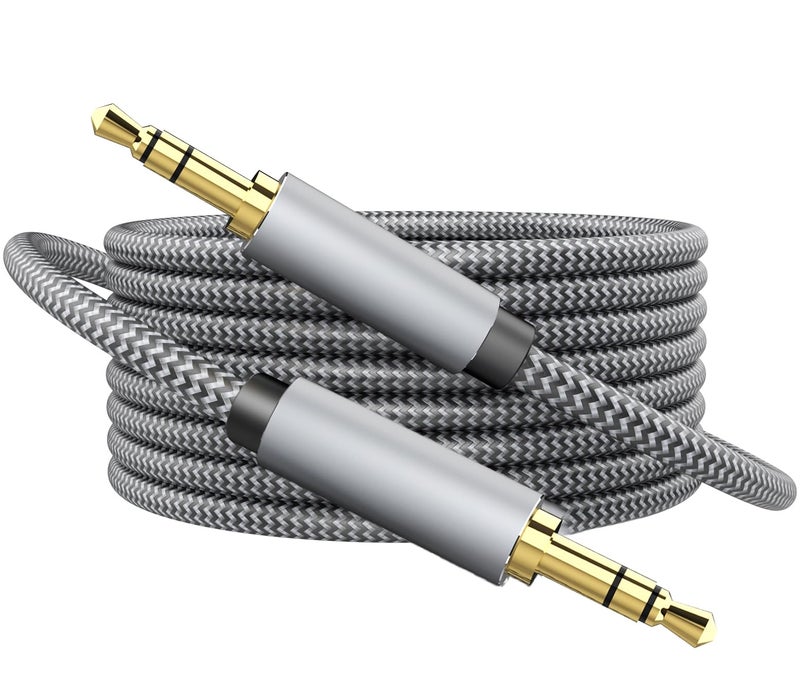 MORELECS Aux Cord 6.6ft, 3.5mm Audio Cable - Nylon Braided Aux Cable 3.5mm Male to Male AUX Cord for Car, Headphones, Home Stereos, Speaker - Image 1