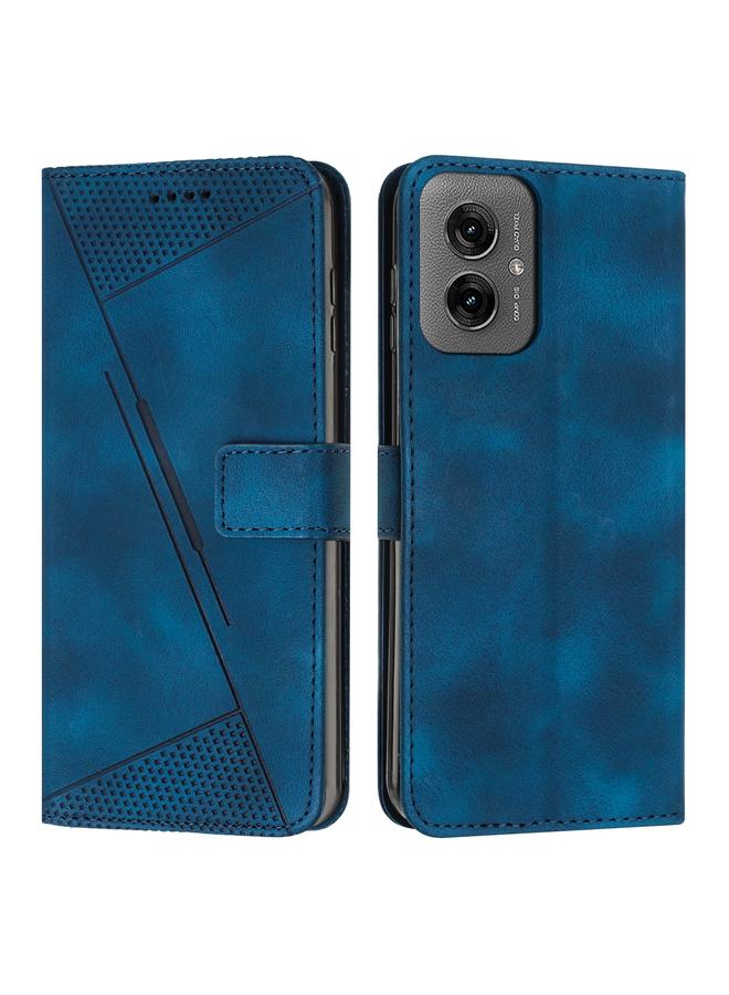 S-TOP Case For Motorola Moto G55 Dream Triangle Leather Phone Case with Lanyard - Image 1